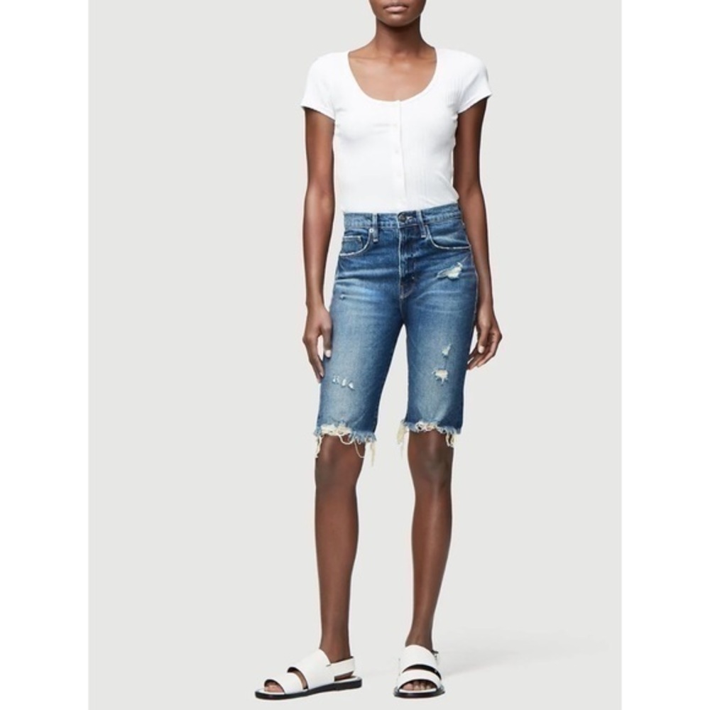 Frame Denim, Le Vintage Bermuda Shorts in Heartbreaker, Size 25, Brand New